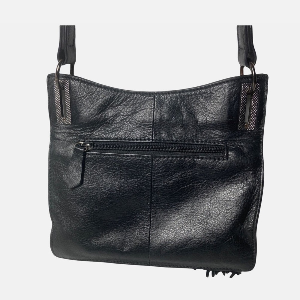 Luxurious Pebble Leather Black RACHEL Rachel Roy Shoulder, Crossbody Bag NW - Picture 10 of 12